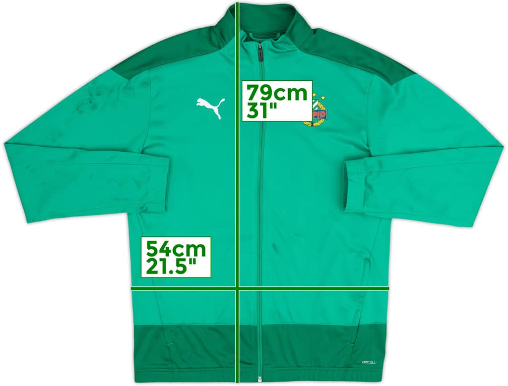 2022-23 Rapid Vienna Puma Track Jacket - 6/10 - (L)