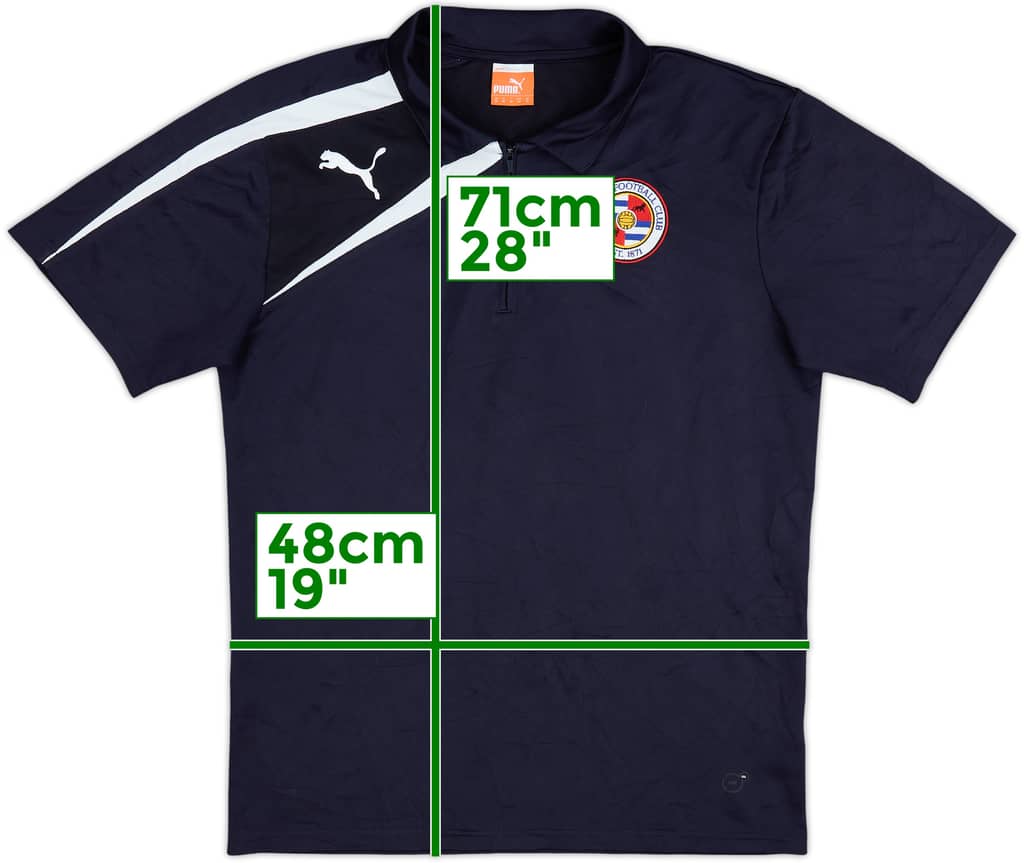 2013-14 Reading Puma 1/4 Zip Polo Shirt - 8/10 - (M)