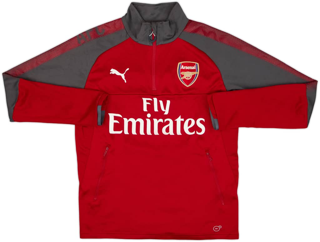 2017-18 Arsenal Puma 1/4 Zip Training Top - 8/10 - (S)