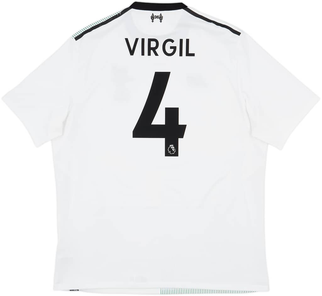 2017-18 Liverpool Away Shirt Virgil #4 - 7/10 - (XL)