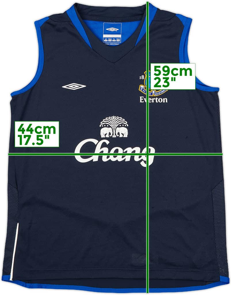 2005-06 Everton Umbro Training Vest - 9/10 - (L.Boys)
