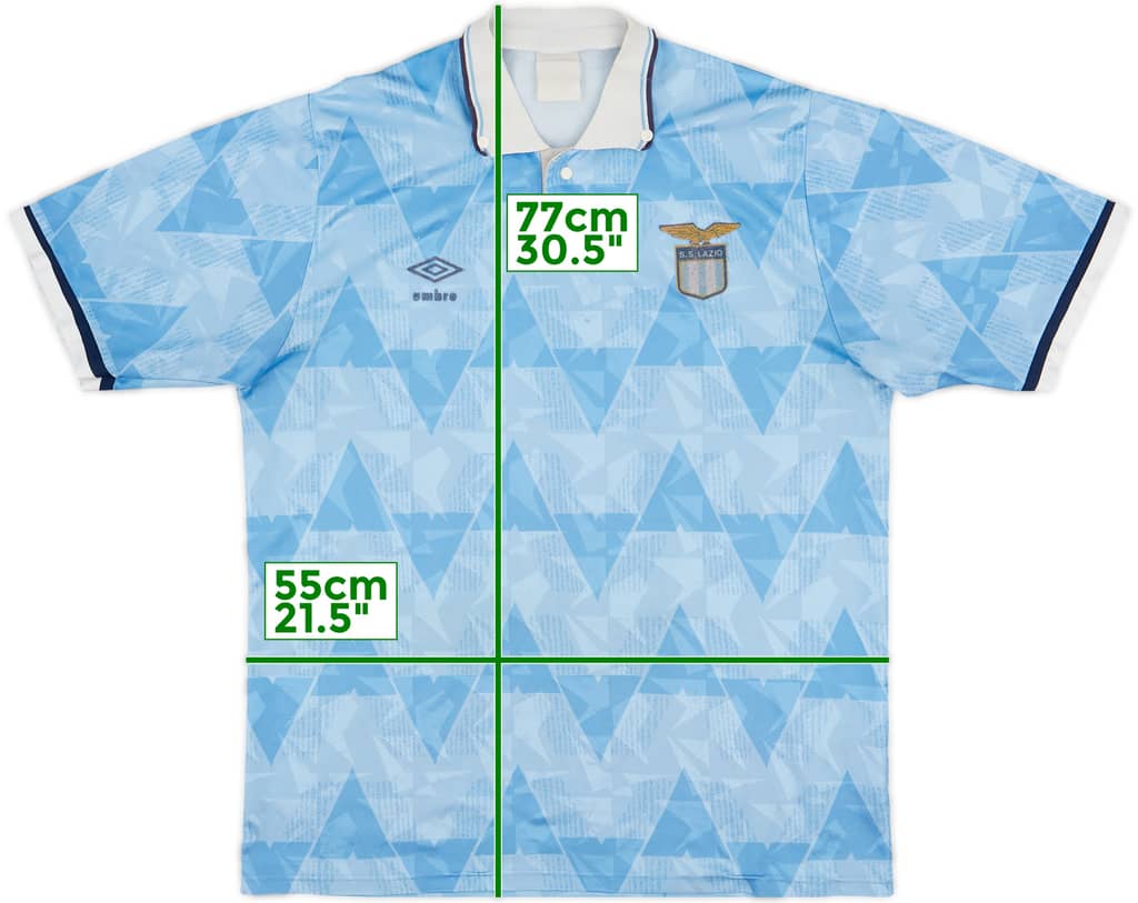 1989-91 Lazio Home Shirt - 5/10 - (XL)