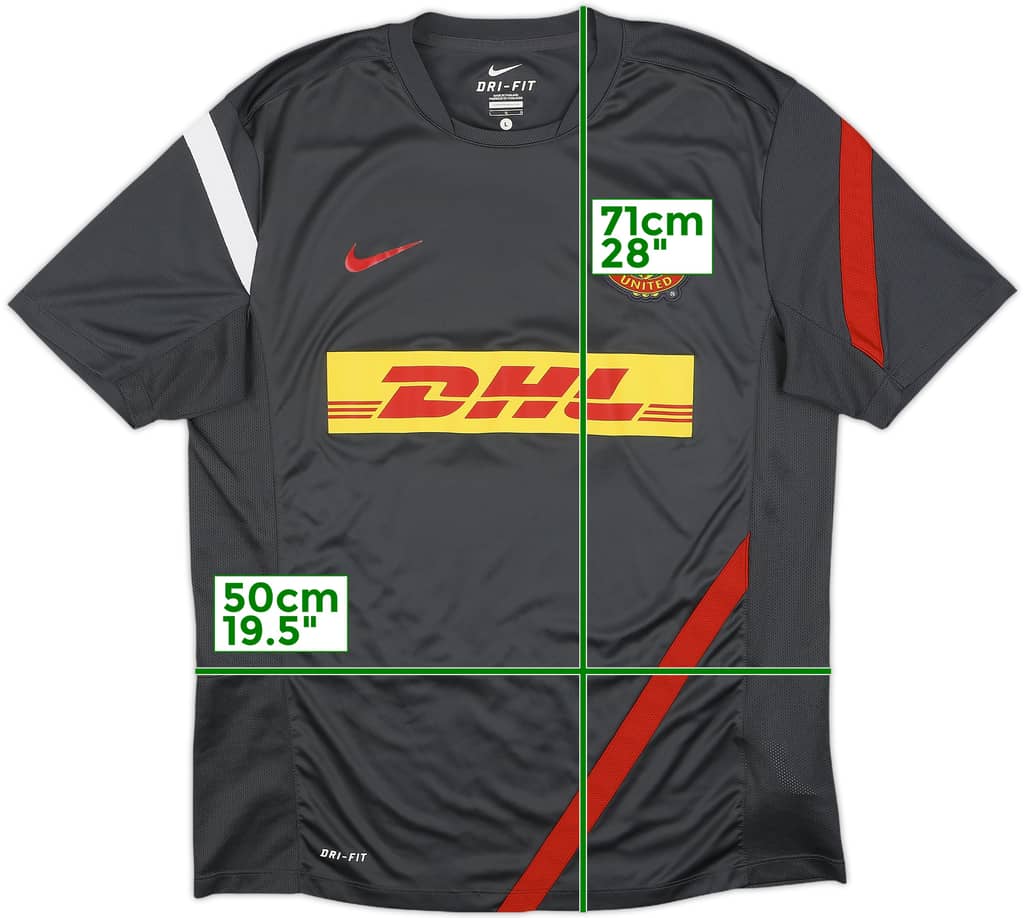 2012-13 Manchester United Nike Training Shirt - 9/10 - (L)