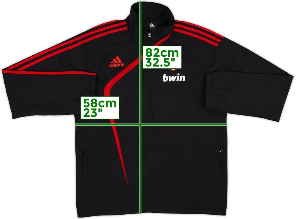 2009-10 AC Milan adidas Track Jacket - 8/10 - (M/L)