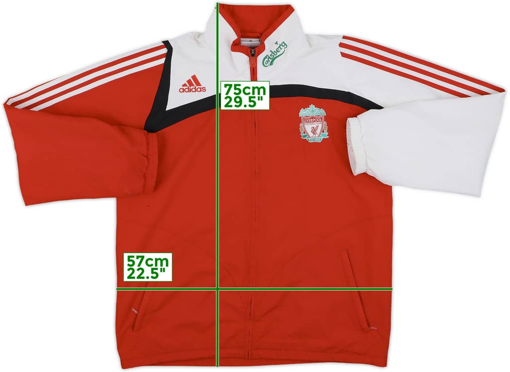 2008-09 Liverpool adidas Track Jacket - 8/10 - (L)