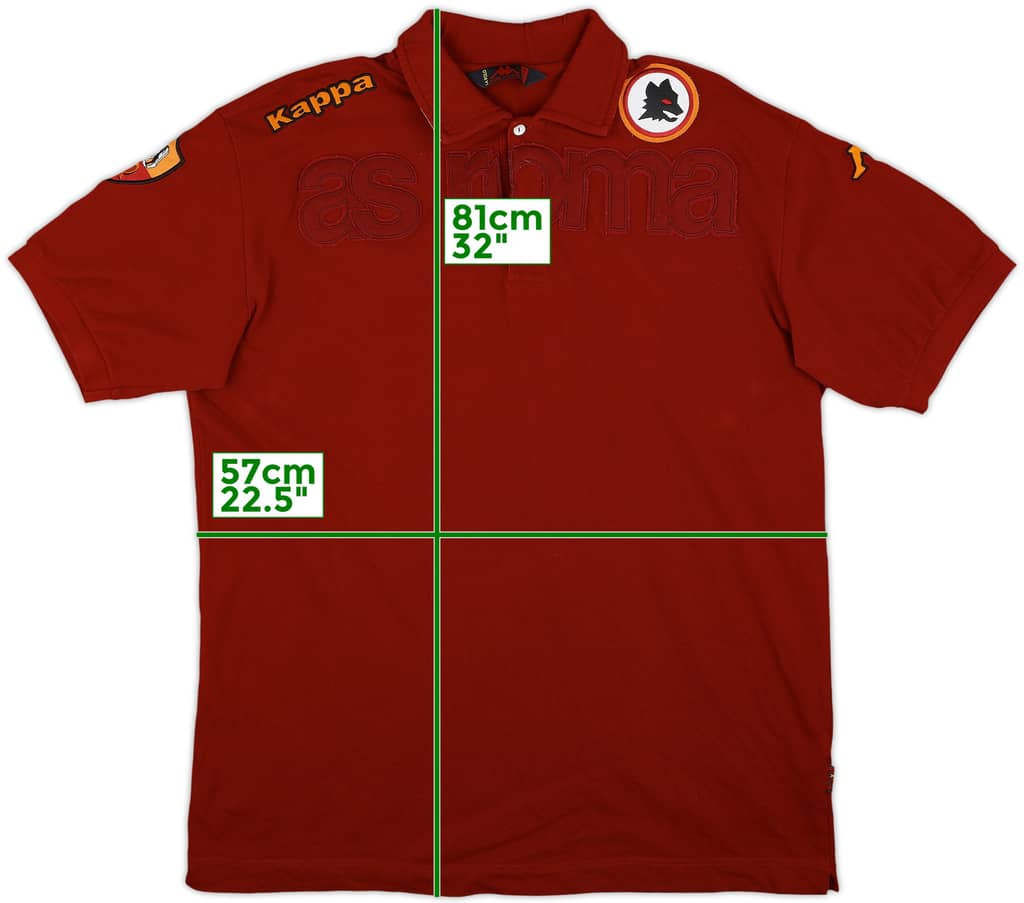 2007-08 Roma Kappa Polo Shirt - 9/10 - (XXL)
