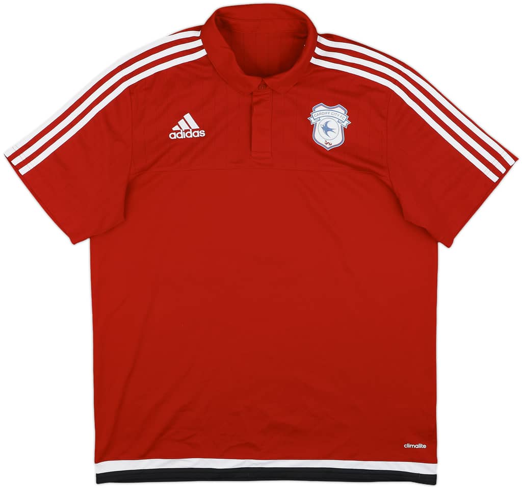 2016-17 Cardiff City adidas Polo Shirt - 9/10 - (L)
