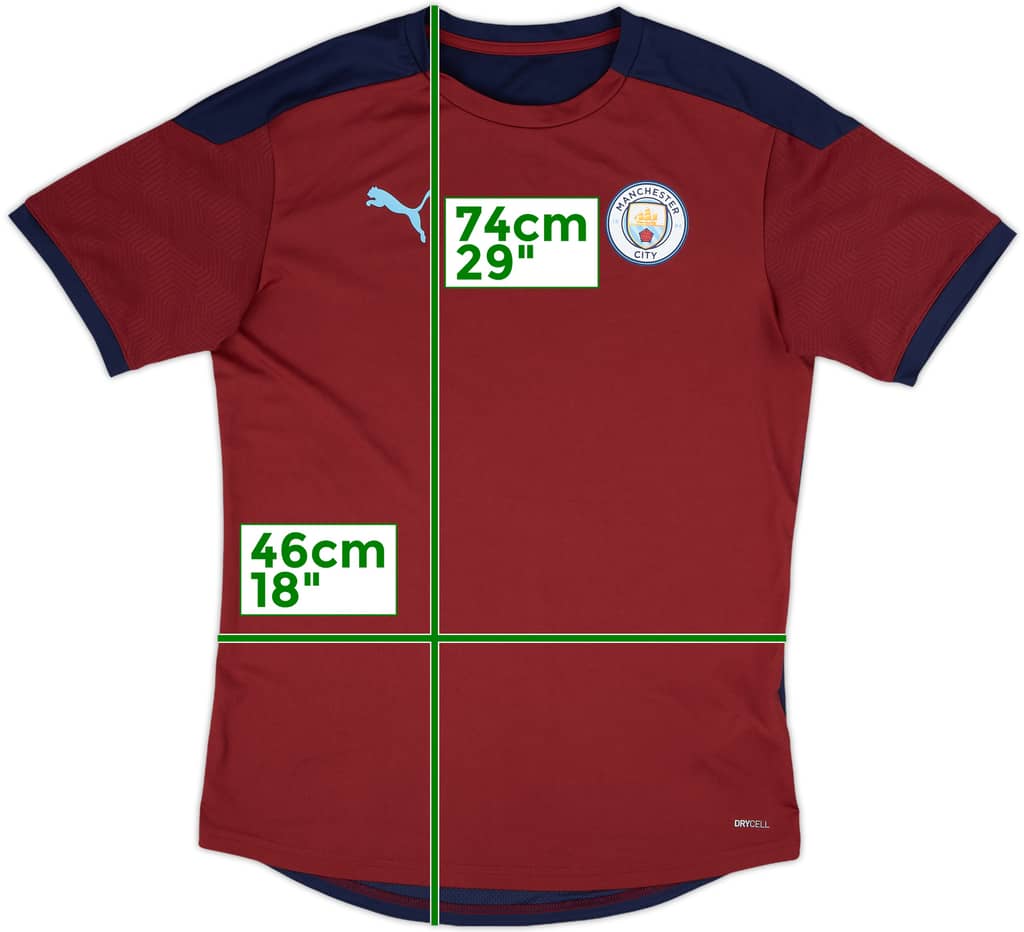 2020-21 Manchester City Puma Training Shirt - 8/10 - (M)