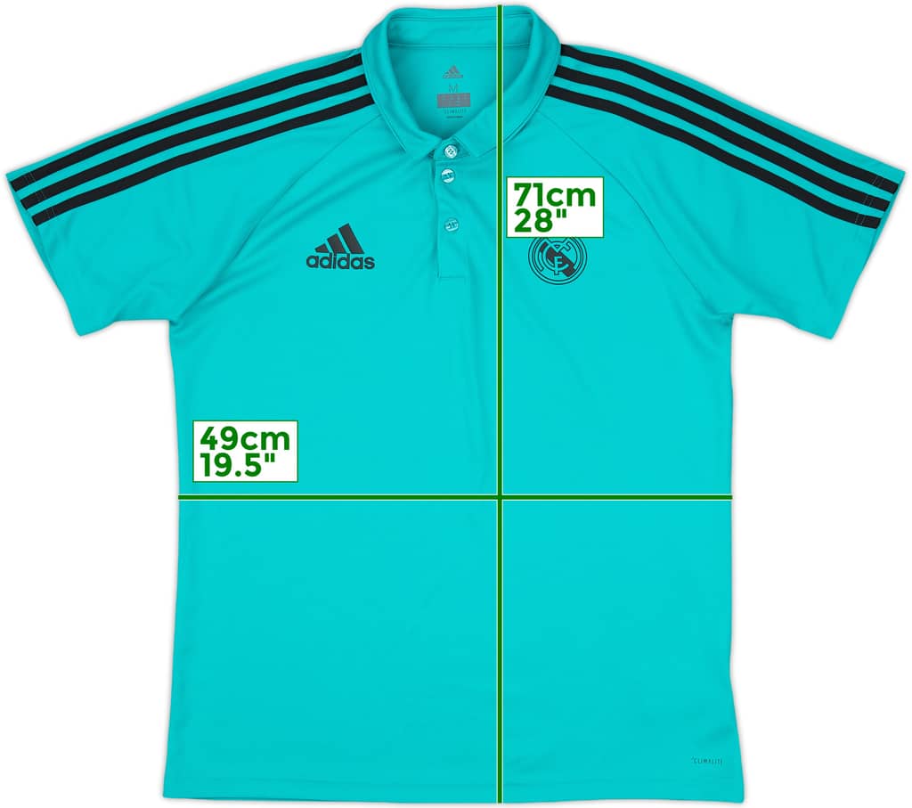 2017-18 Real Madrid adidas Polo Shirt - 9/10 - (M)