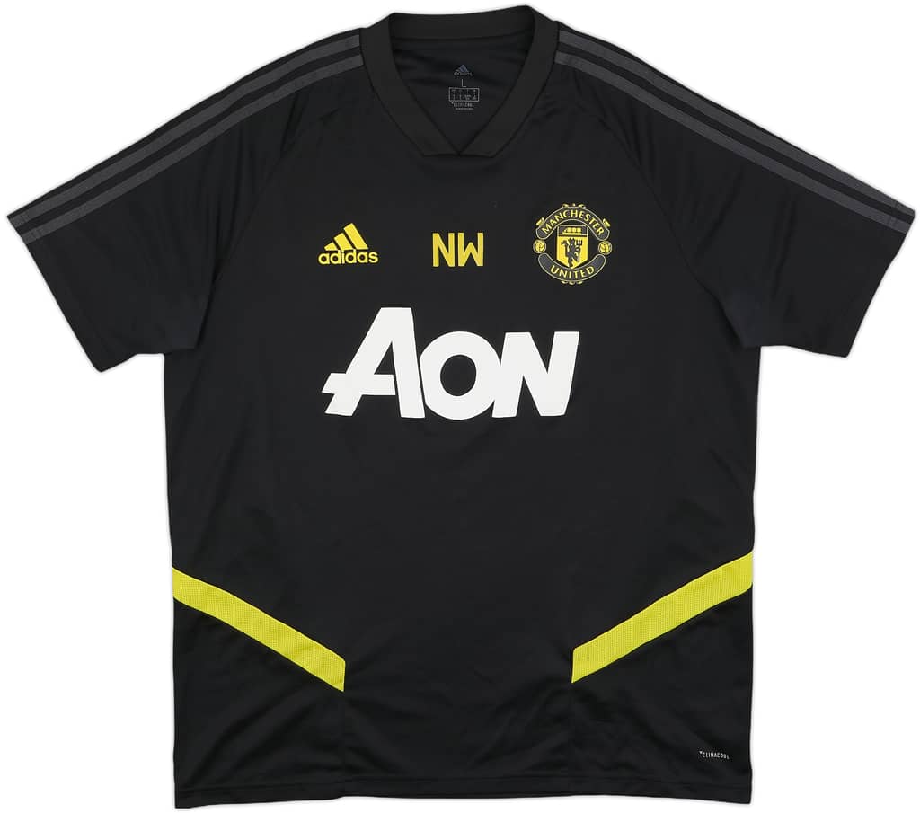 2019-20 Manchester United Staff Issue adidas Training Shirt 'NW' - 9/10 - (L)