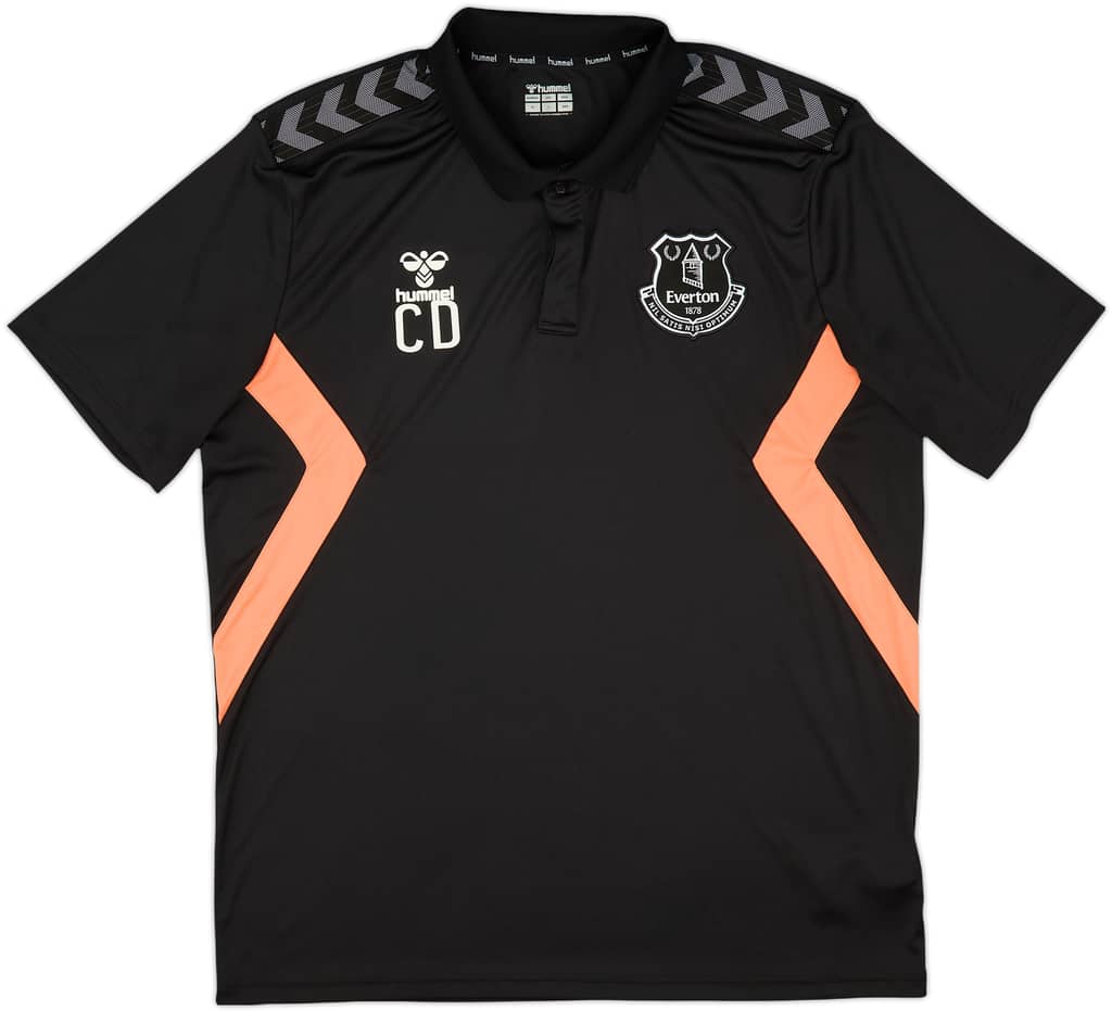 2020-21 Everton Staff Issue Hummel Polo Shirt 'CD' - 9/10 - (XL)