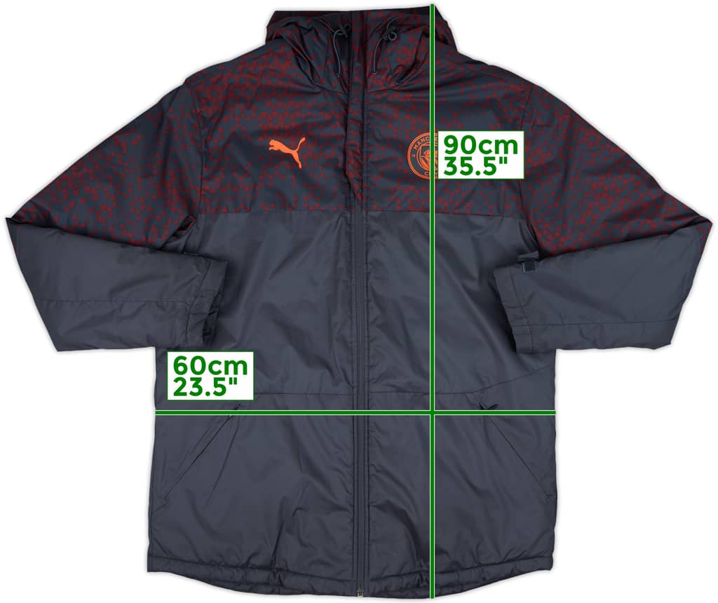 2023-24 Manchester City Puma Padded Bench Coat - 10/10 - (L)