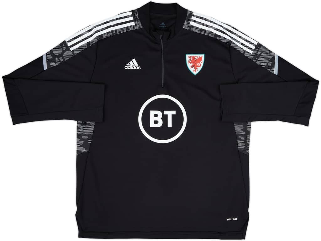2021-22 Wales adidas 1/4 Zip Drill Top - 8/10 - (XL)