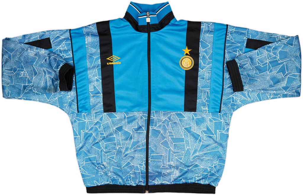 1995-96 Inter Milan Umbro Track Jacket - 8/10 - (L)