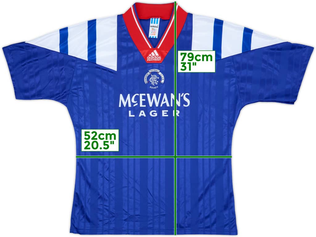 1992-94 Rangers Home Shirt - 10/10 - (L)