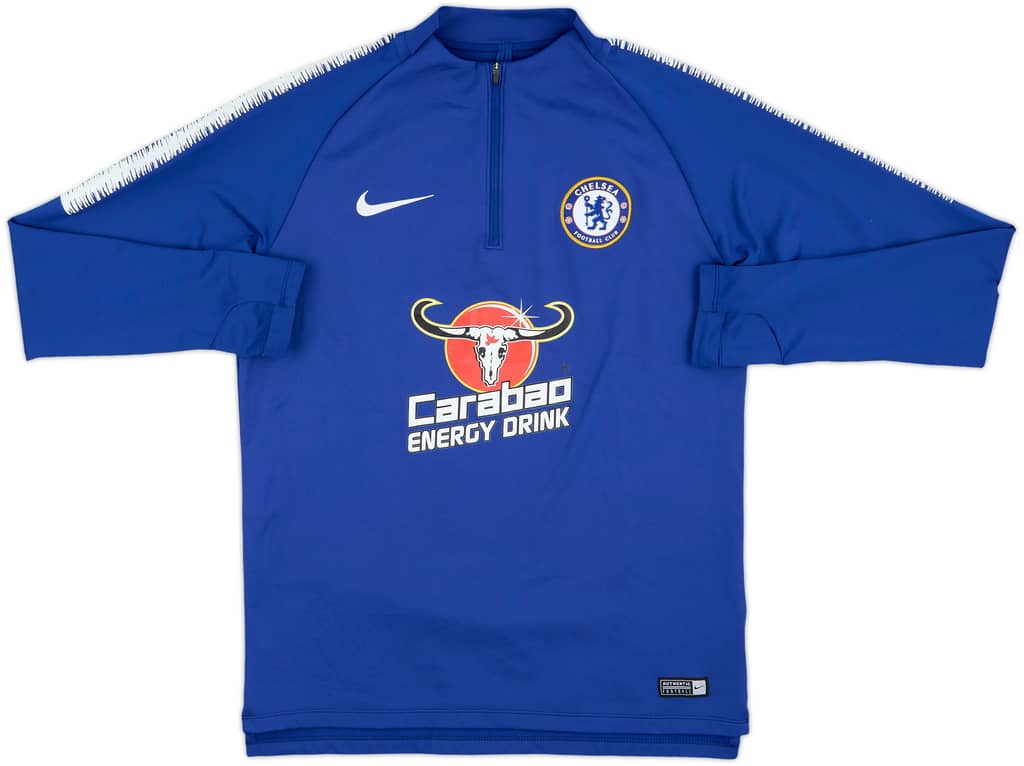 2018-19 Chelsea Nike 1/4 Zip Drill Top - 8/10 - (M)