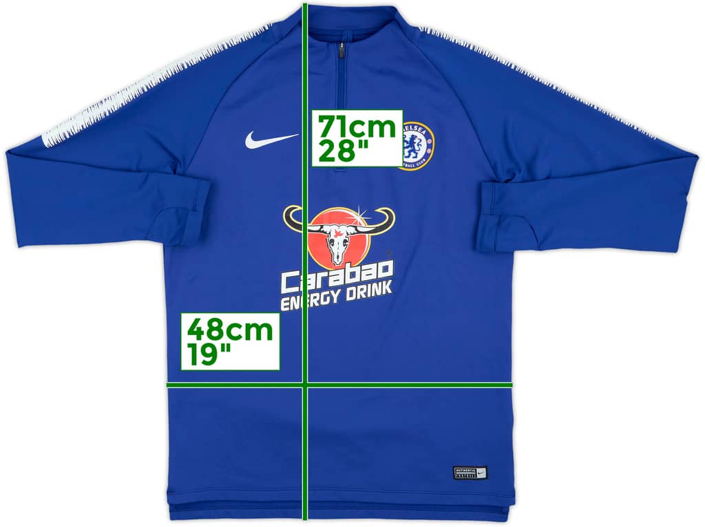2018-19 Chelsea Nike 1/4 Zip Drill Top - 8/10 - (M)
