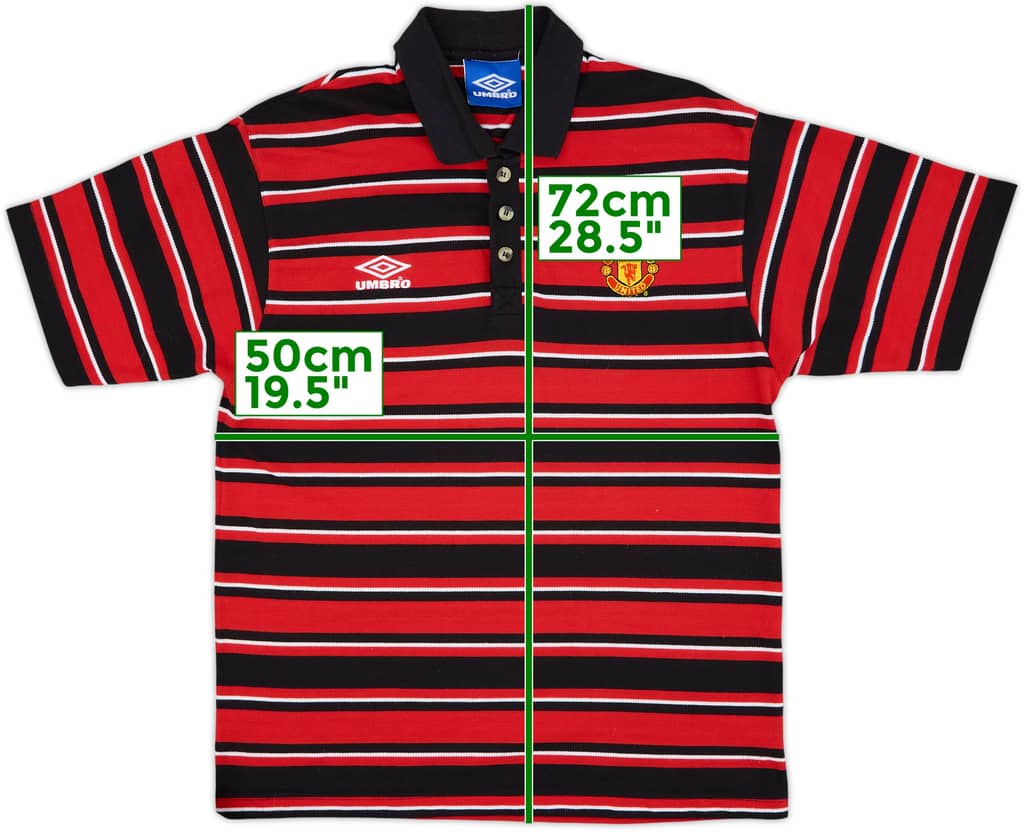 1998-99 Manchester United Umbro Polo Shirt - 5/10 - (L)