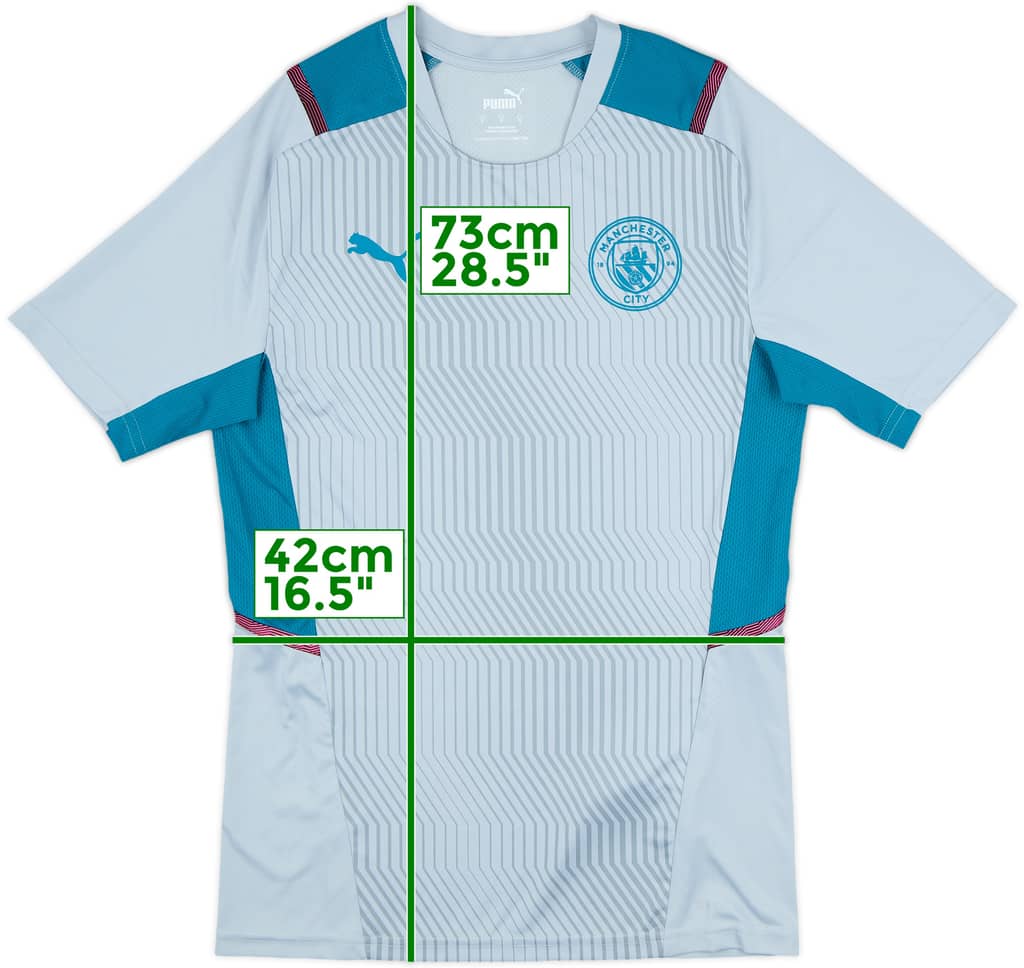 2021-22 Manchester City Puma Training Shirt - 8/10 - (S)