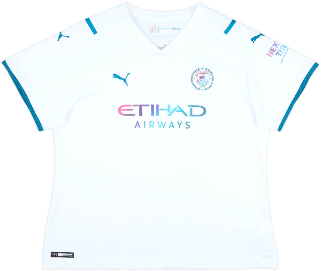 2021-22 Manchester City Away Shirt - 9/10 - (Women's XL)