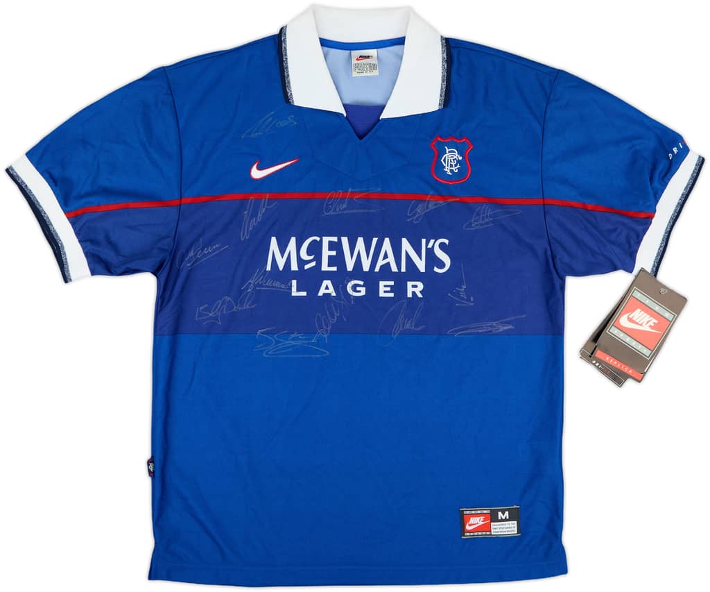 1997-99 Rangers Signed Home Shirt (M)