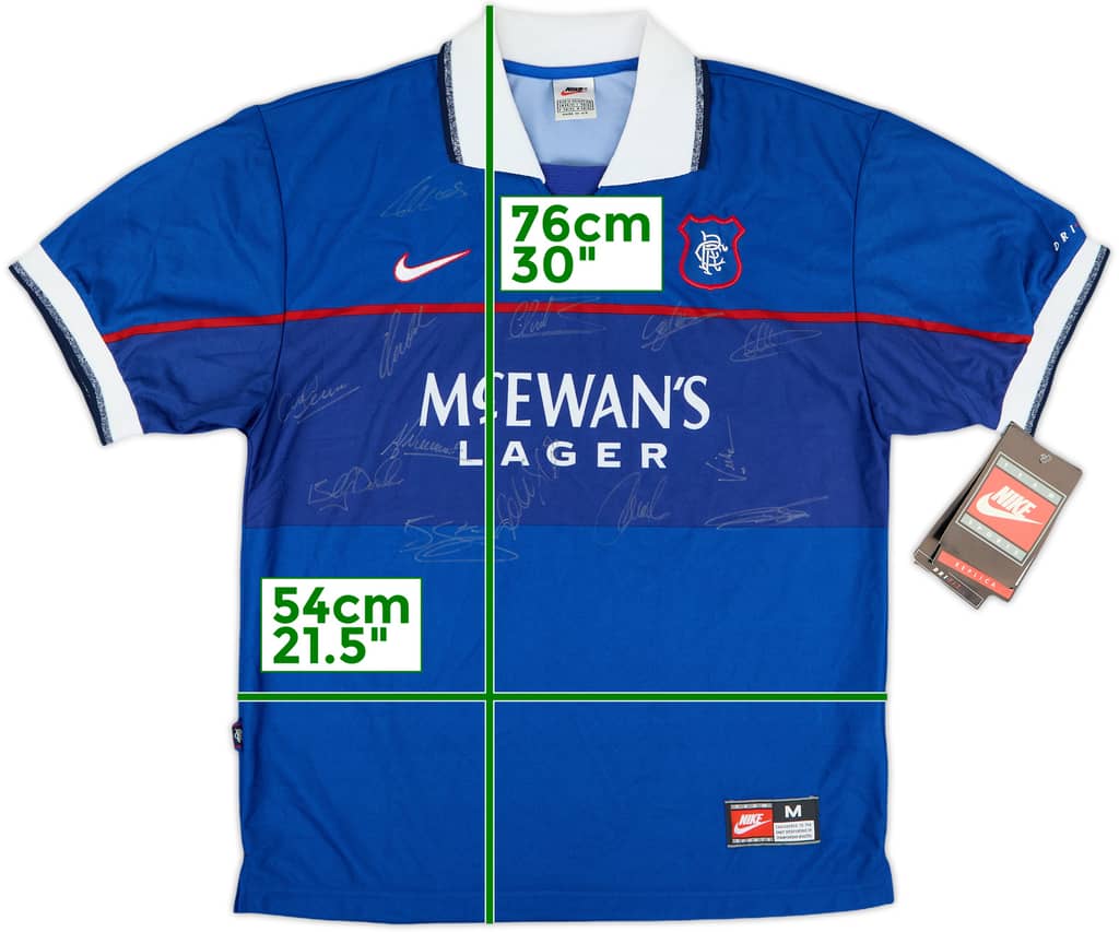 1997-99 Rangers Signed Home Shirt (M)