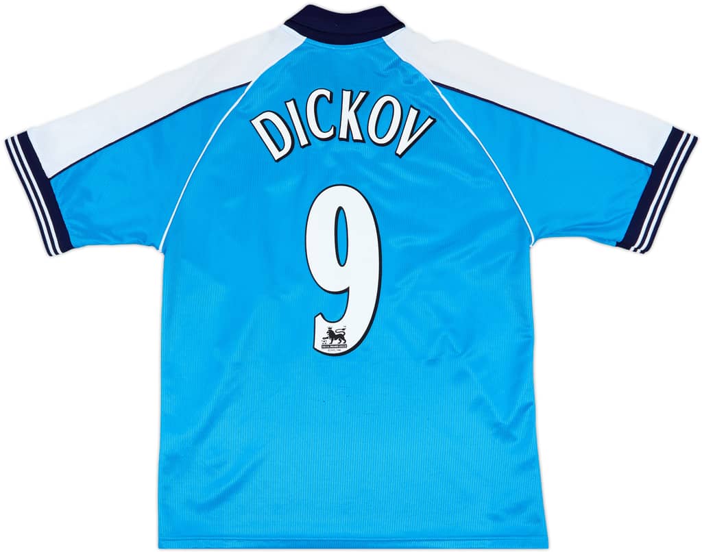 1999-01 Manchester City Home Shirt Dickov #9 - 9/10 - (M)