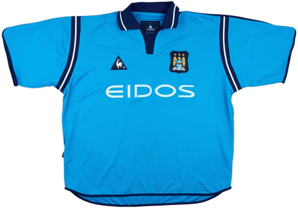 2001-02 Manchester City Home Shirt - 9/10 - (XL)
