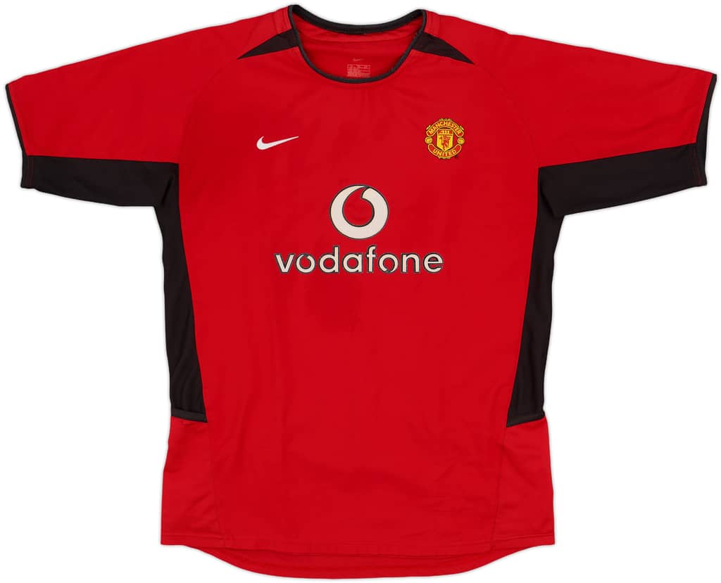 2002-04 Manchester United Home Shirt - 8/10 - (XL.Boys)