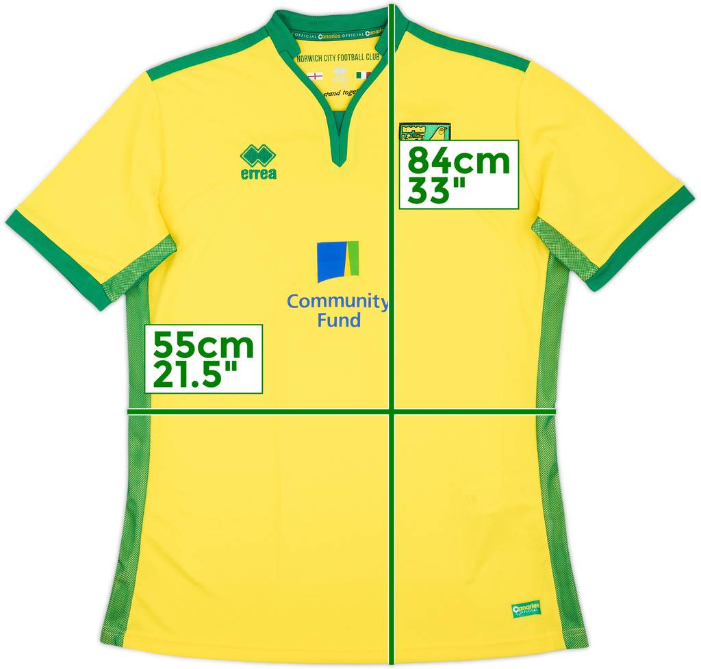 2016-17 Norwich Home Shirt - 8/10 - (XXL)