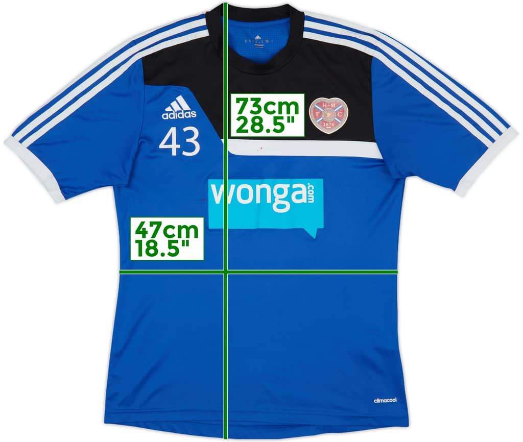 2013-14 Hearts adidas Player Issue Training Shirt #43 - 6/10 - (M)