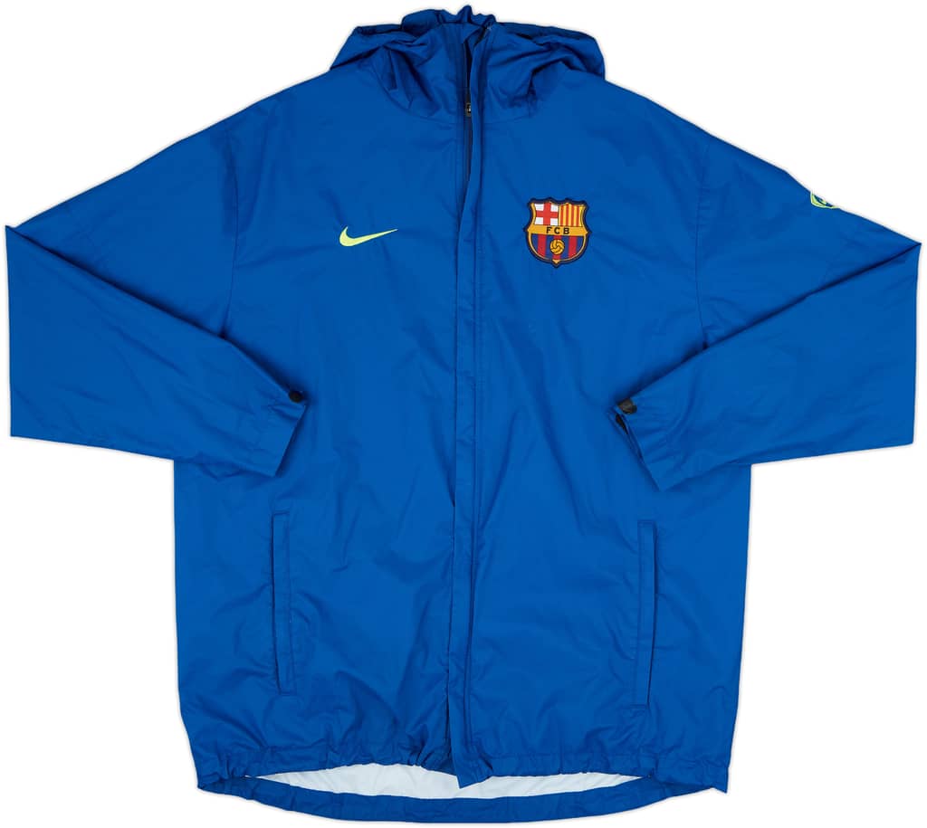 2009-10 Barcelona Nike Hooded Rain Jacket - 8/10 - (L)