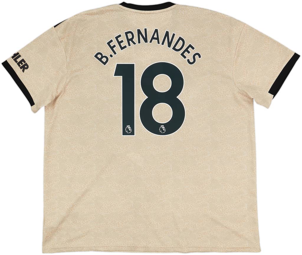 2019-20 Manchester United Away Shirt B.Fernandes #18 - 6/10 - (XXL)