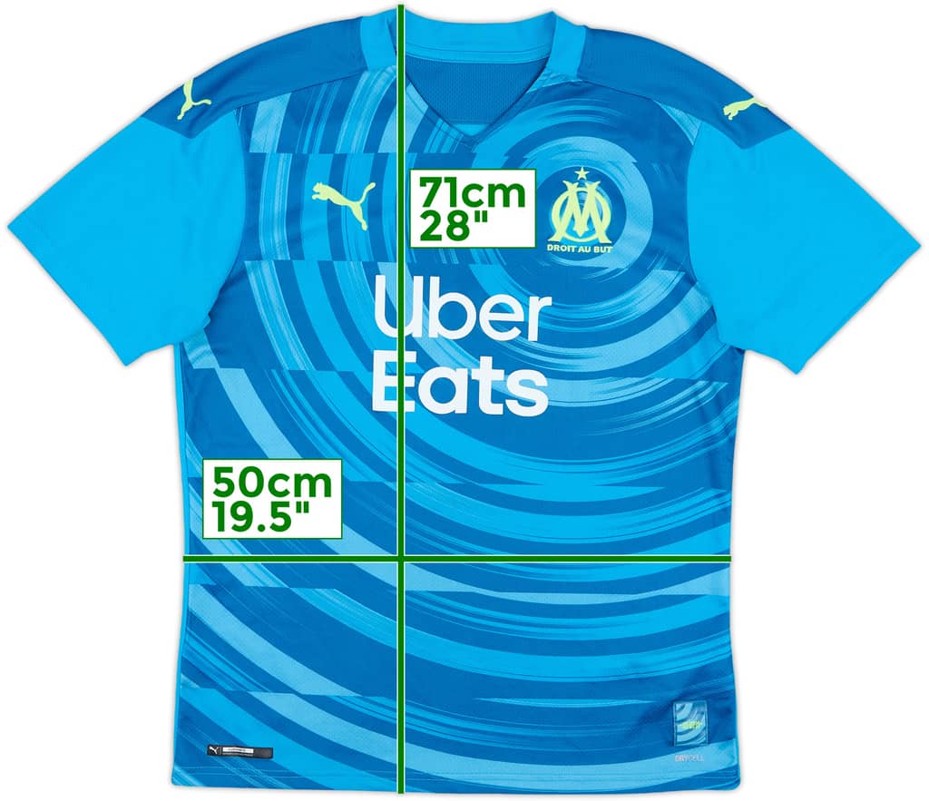 2020-21 Olympique Marseille Third Shirt - 10/10 - (M)