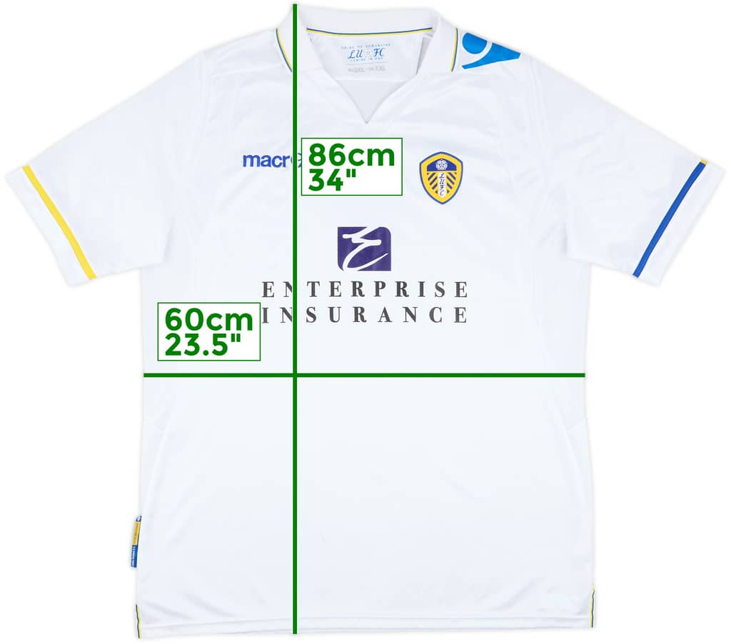 2011-12 Leeds United Home Shirt - 8/10 - (XXL)