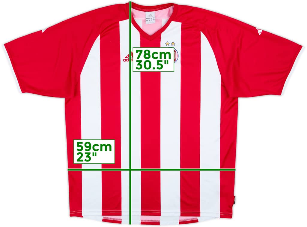 2003-04 Red Star Belgrade Home Shirt - 6/10 - (XL)