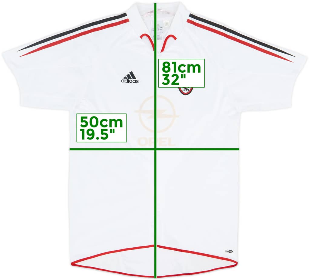 Camiseta de visitante de AC Milan 2004-05 - 4/10 - (S)