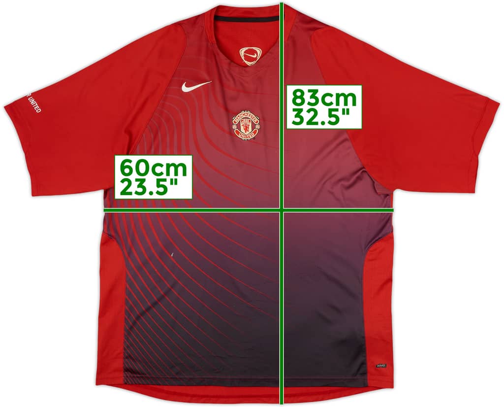 2006-07 Manchester United Nike Training Shirt - 6/10 - (XL)