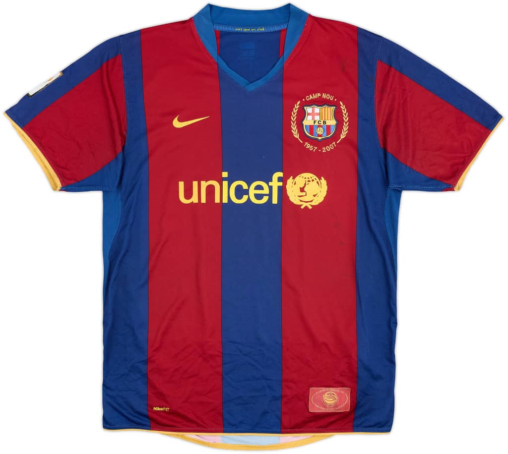2007-08 Barcelona Home Shirt - 5/10 - (L)