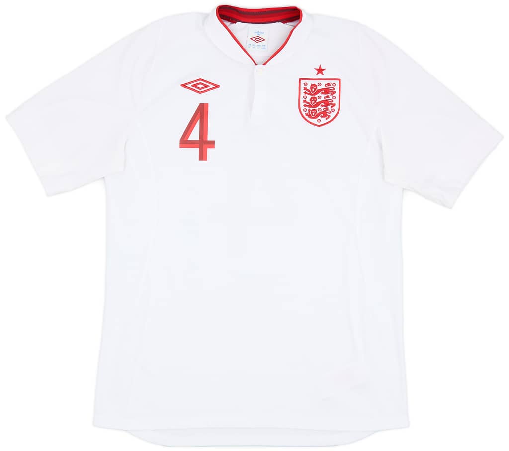 2012-13 England Home Shirt Gerrard #4