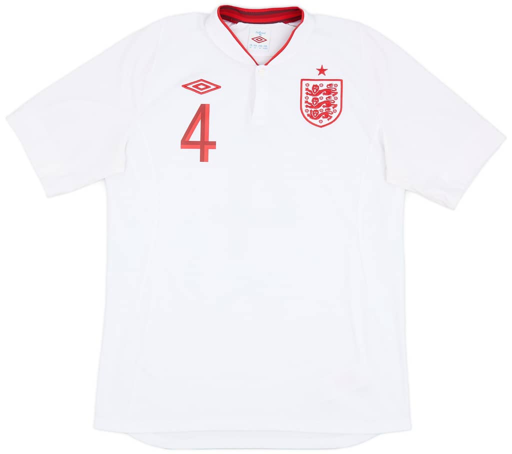 2012-13 England Home Shirt Gerrard #4 - 8/10 - (S)