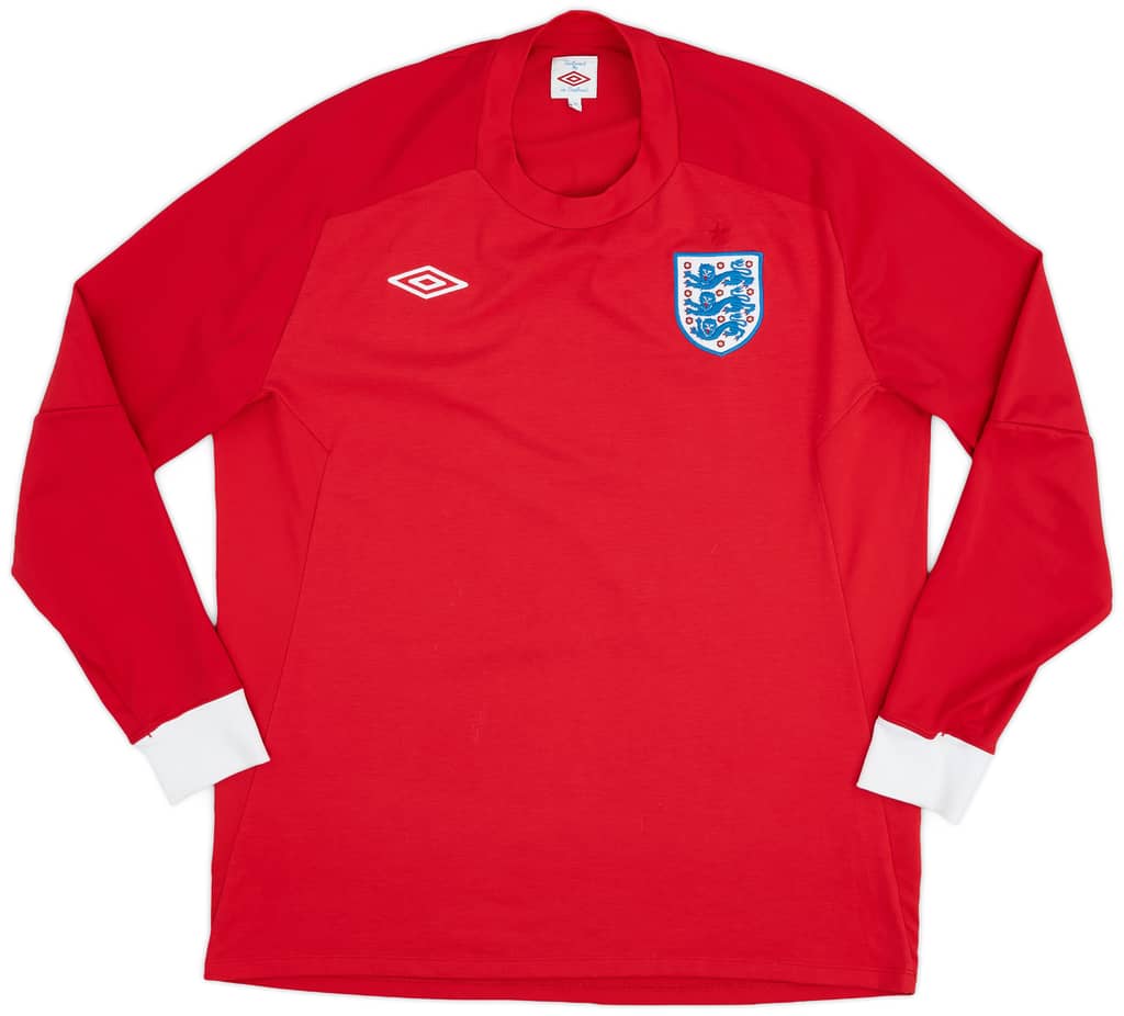2010-11 England Away L/S Shirt - 9/10 - (XL)