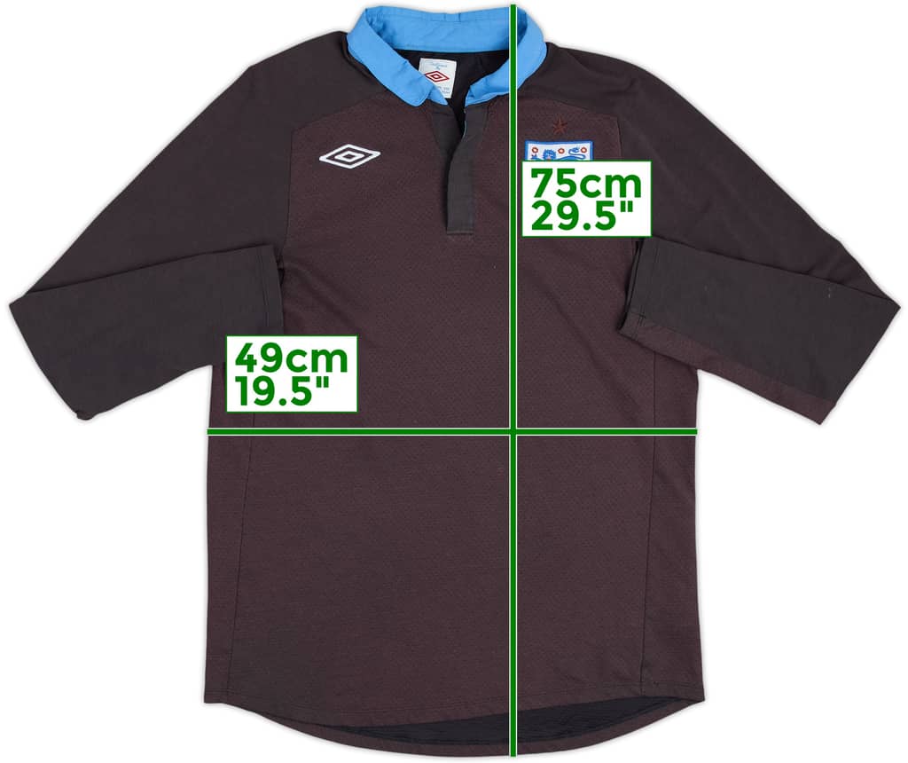 2011-12 England Away L/S Shirt - 5/10 - (M)