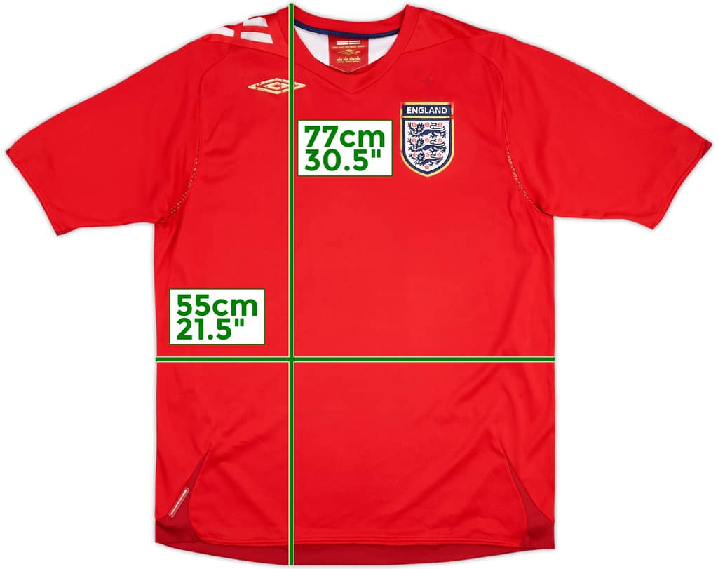 2006-08 England Away Shirt - 5/10 - (L)