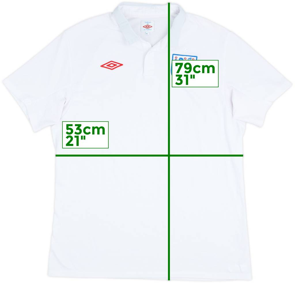 2009-10 England Home Shirt - 5/10 - (L)