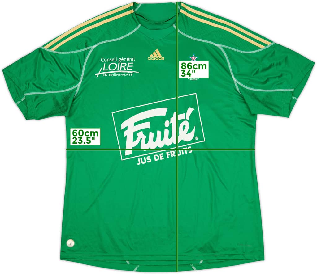 2009-10 Saint Etienne Home Shirt - 7/10 - (XXL)