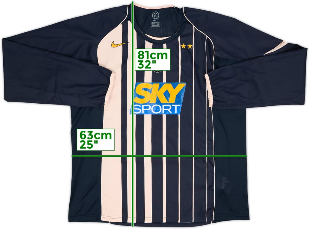 Camiseta de visitante L/S del Juventus 2004-05 - 5/10 - (XXL)