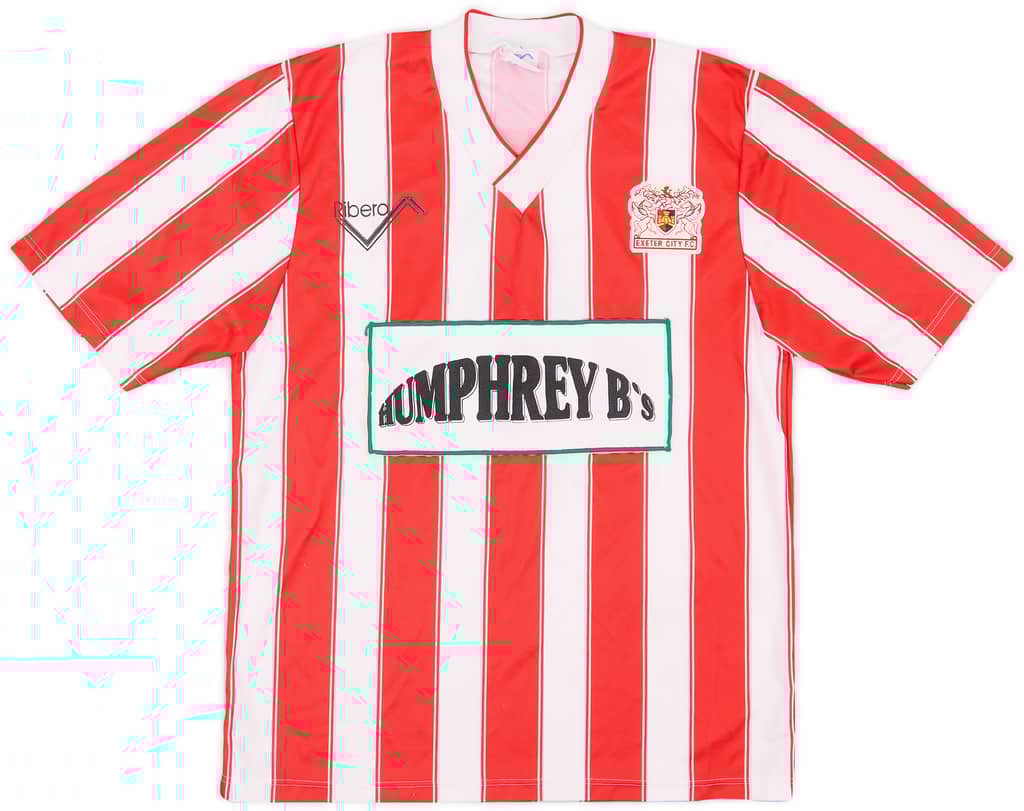 1990-91 Exeter City Match Issue Home Shirt #4