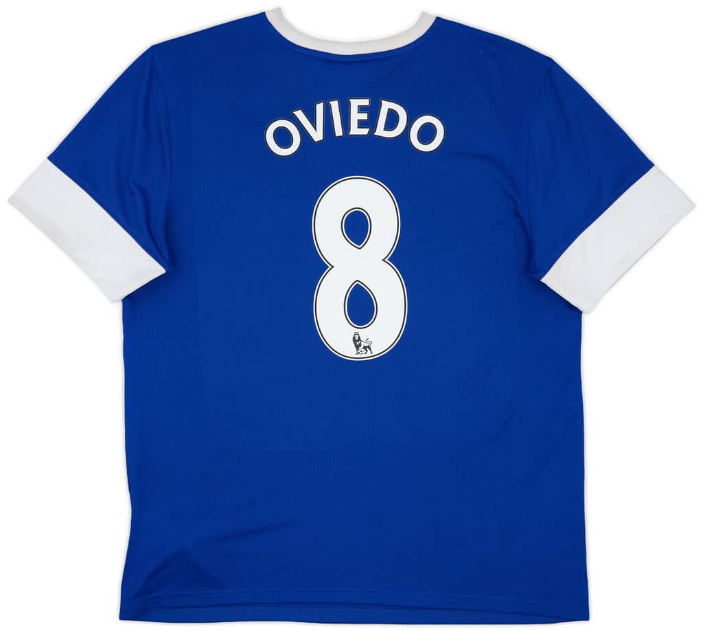 2012-13 Everton Home Shirt Oviedo #8 - 7/10 - (XL)