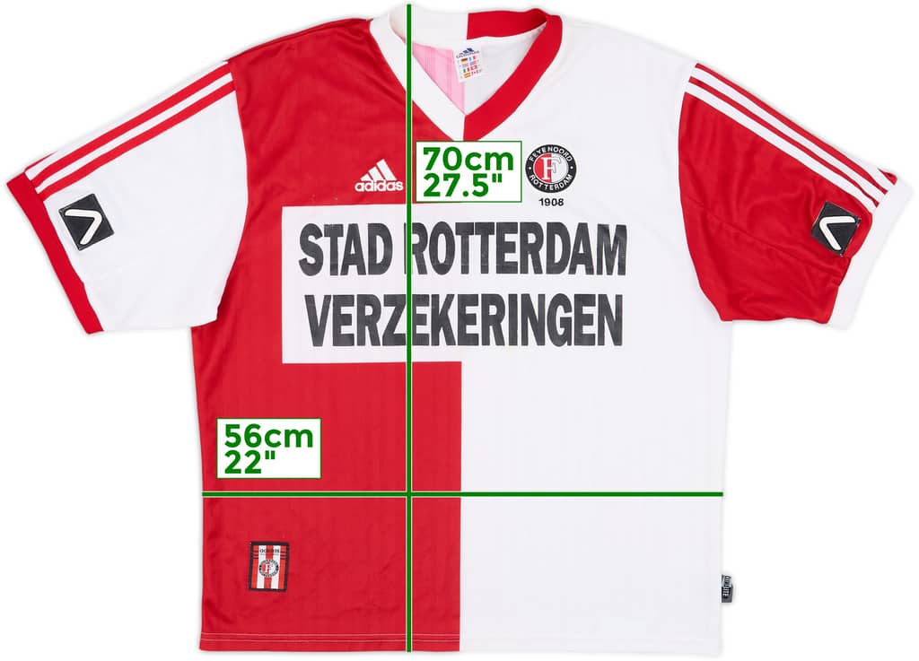 1999-00 Feyenoord Home Shirt - 4/10 - (L)